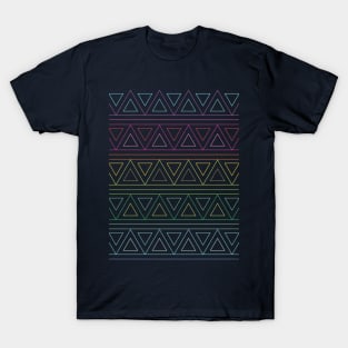 Rainbow Triangles Patterns T-Shirt